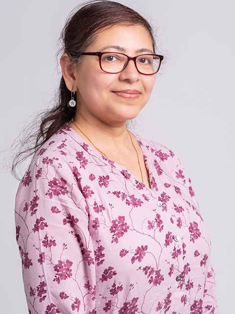 Portrait photograph of staff memeber, Sweta Mukherjee